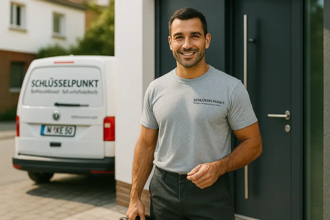 Schlüsseldienst Essen – Monteur bei einer Türöffnung